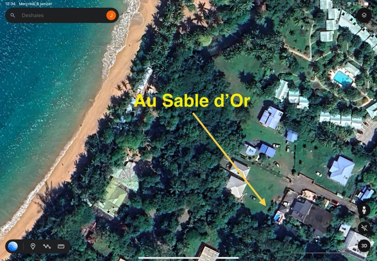 Au Sable D'Or - Spa - Wifi- Piscine Deshaies Eksteriør billede